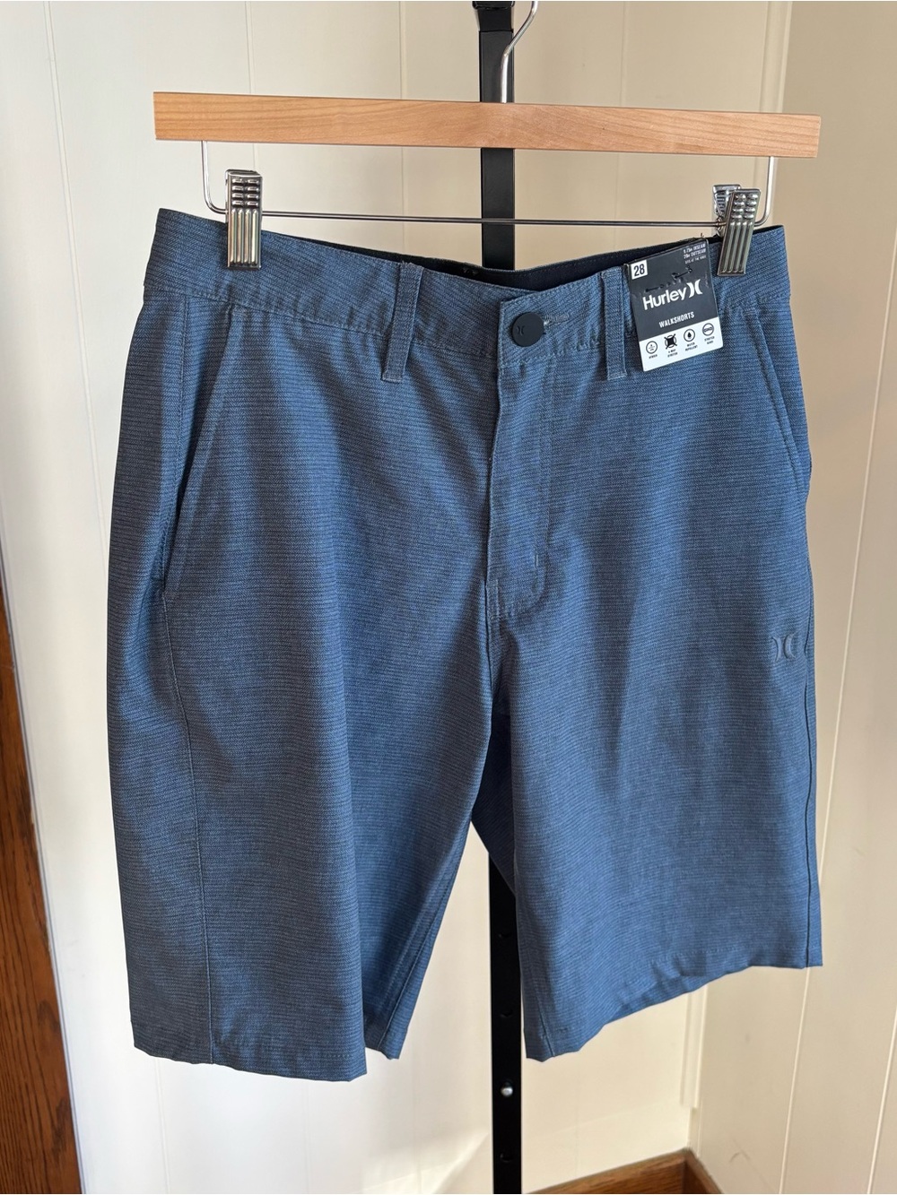Hurley All Terrain Hybrid Walkshorts Blue Mens 28 NWT 9.75” Inseam